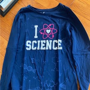kids I love science long sleeve shirt
